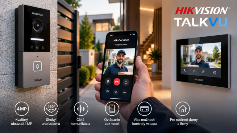 Hikvision TalkVu videovrátnik s mobilnou aplikáciou Hik-Connect